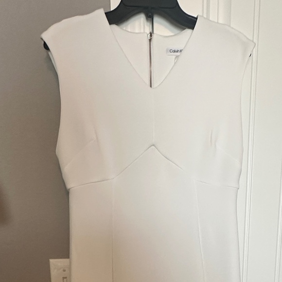 Calvin Klein White Dress - Size 8 - Picture 1 of 10